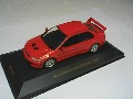 Miniature Voiture Lancer EVO 7 Rouge 1/43 - Welly