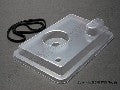 Radio box lid (clear)/ rubber gasket (1) (for use with remote pu