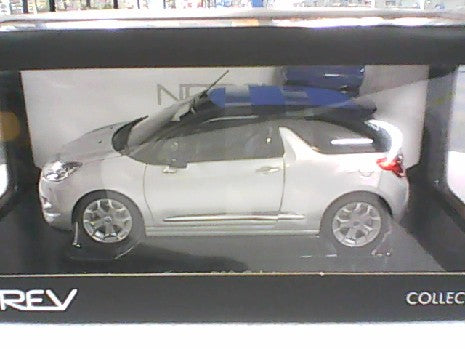 CITROEN DS3 CABRIOLET 2013 GRISE / BLEUE 1/18