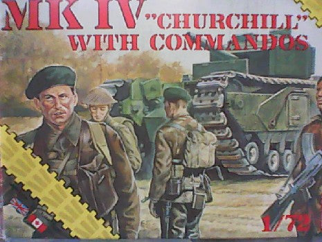 MK IV CHURCHILL WITH COMANDOS  1/72