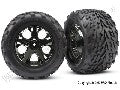 Tires & wheels, assembled, glued (2.8") (All-Star black chrome w