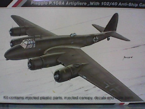 Maquette PIAGGIO P.108A ARTIGLIERE avec Canon Anti-navire 102/40 - Échelle 1/72