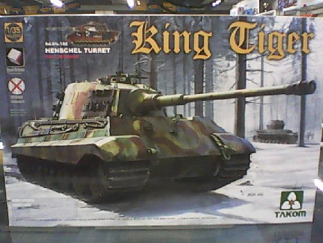 CHAR LOURD SDKFZ.182 KING TIGER TOURELLE HENSCHEL 1/35