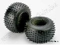 Tires, Pro-Trax spiked 2.2" (soft-compound)(rear) (2)/ foam inse
