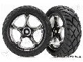 Tires & wheels, assembled (Tracer 2.2" chrome wheels, Anaconda 2