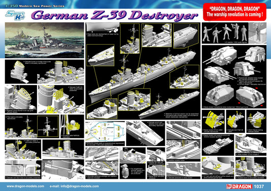 GERMAN Z-39 DESTROYER 1/350