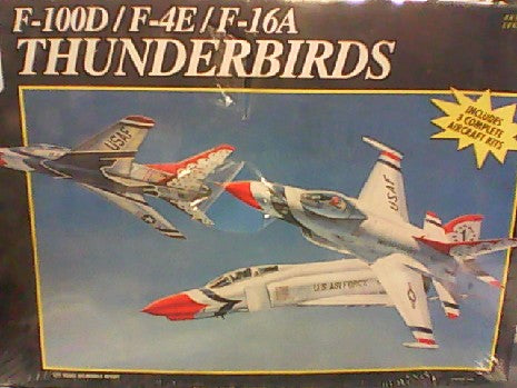 THUNDERBIRDS F-100D+F-4E+F16A 1/72