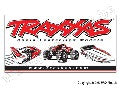 Traxxas racing banner, red & black (4x8 feet)