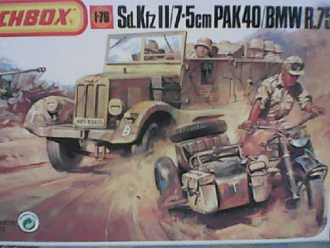 SD.KFZ II 7.5 CM  PAK 40/BMW  R.75  1/72