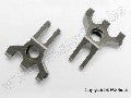 Carriers, stub axle, (rear) 6061-T6 aluminum (titanium-anodized)