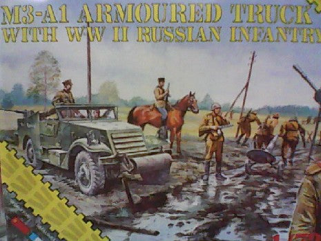 M3 A1  ARMOURED TRUCK RUSSIAN INFANTERUY 1/72