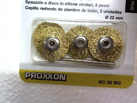 BROSSES EN LAITON - DISQUES Ï 22 MM PAR 5 PI╚CES