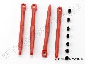 Toe link, front & rear (molded composite) (4)/ hollow balls (8)