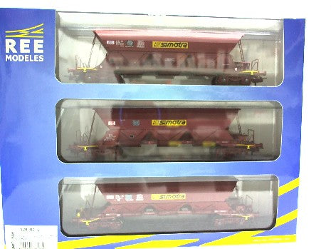 COFFRET 3 WAGONS SIMOTRA EP V AVEC 1 FEU