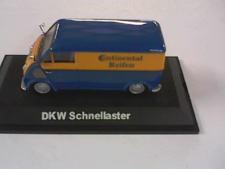 DKW SCHNELLASTER CONTINENTAL BLEUE ET JAUNE 1/43