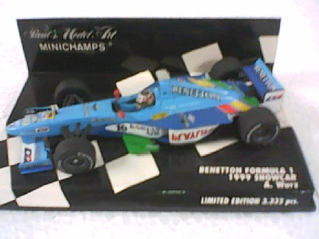Miniature Voiture BENETTON 33 WURZ 1/43 par MINICHAMPS