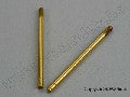 Shock shafts, hardened steel, titanium nitride coated (rear) (2)