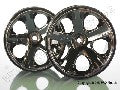 Wheels, All-Star 2.8" (black chrome) (nitro rear/ electric front