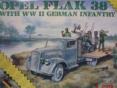 OPEL FLAK 38 GERMAN INFANTERY  1/72
