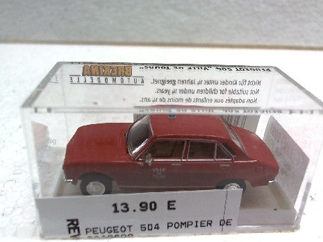 PEUGEOT 504 POMPIER DE TOUR HO