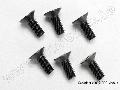 Screws, 4x10mm countersunk machine (hex drive) (6)