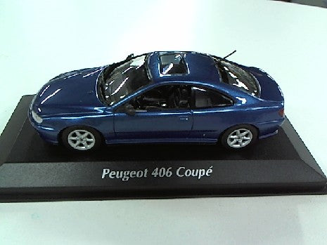 PEUGEOT 406 COUP╔ 1997 BLEU METAL 1/43
