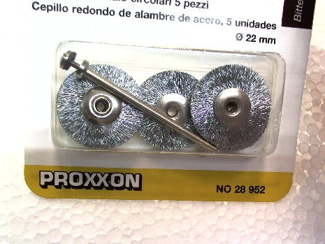 Brosses en acier - disques Ï 22 mm par 5 piÞces