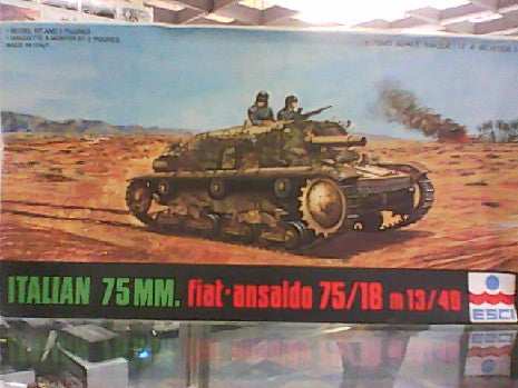 ITALIAN 75 MM. FIAT.ANSALDO 75/18 M 13/40 1/72