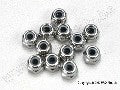 Nuts, 2.5mm nylon locking (12)