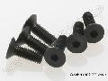 Screws, 4x12mm countersunk machine (hex drive) (6)