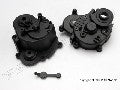 Gearbox halves (front & rear)/ rubber access plug/ shift detent