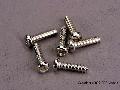 Screws, 2.6x10mm roundhead self-tapping (6)