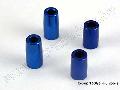 Tapered bearing block spacers (blue-anodized, aluminum) (3x6x10.