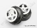 Wheels, SCT satin chrome, beadlock style, dual profile (1.8" out