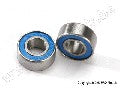 Ball bearings, blue rubber sealed (6x13x5mm) (2)