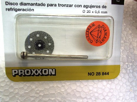DISQUE DIAMANT╔ Ï 20 MM, AVEC A╔RATION, + 1 TIGE 2,35 MM