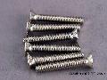 Screws, 3x20mm countersunk machine screws (6)