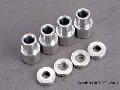 Shock mounting bushings and washers (4) (aluminum for plastic sh