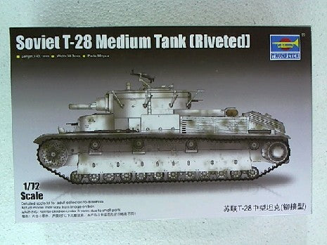 SOVIET T-28 MEDIUM TANK RIVETED