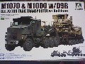 US M1070 ET M1000 TANK 70 TON TRANSPORTER WITH D9R BULLDOZER 1/7