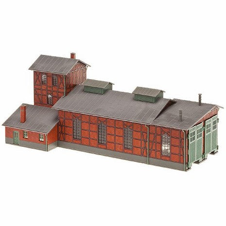 Remise Locomotives N 2 Places - Décor Trains Miniatures FALLER 222136