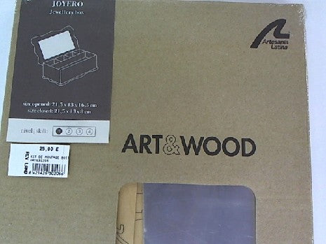 KIT DE MONTAGE BOITE A BIJOUX 21.5X13X8