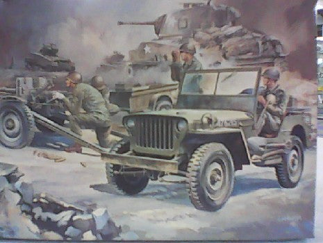 US JEEP WILLYS MB CARGO/37MM GUN  1/72
