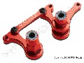 Steering bellcranks, drag link (red-anodized T6 aluminum)/ 5x8mm
