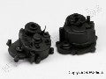 Gearbox halves (front & rear)/ rubber access plug/ shift detent