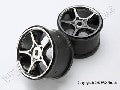 Wheels, Gemini 3.8" (black chrome) (2) (use with 17mm splined wh