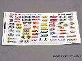 Decal sheet, racing sponsors