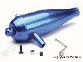 Tuned pipe, high performance (aluminum) (blue-anodized)/ pipe ha