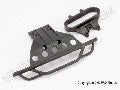 Bumper, front/ bumper mount, front (black)