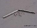 Suspension pins, 31.5mm, chrome (2) w/ E-clips (4)